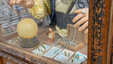 Zoltar game on the boardwalk Stock Footage 115312119