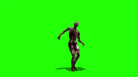 Zombi dances to "Thriller" Video stock 89510203