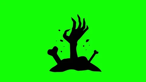 Zombie animation, halloween Stock Footage 197364706
