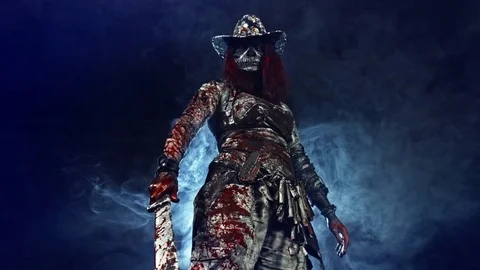 The zombie apocalypse. Zombie Killer. Stock Footage 75168545