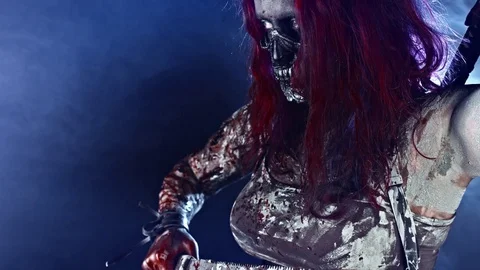 The zombie apocalypse. Zombie Killer. Stock Footage 75172991