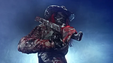 The zombie apocalypse. Zombie Killer. Stock Footage 79809187