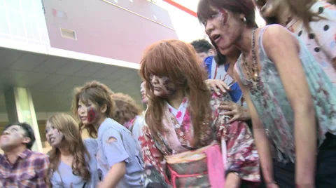 Zombie attack Stock Footage 32279274