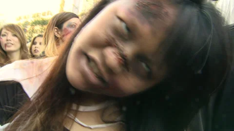 Zombie attack Stock Footage 32279337