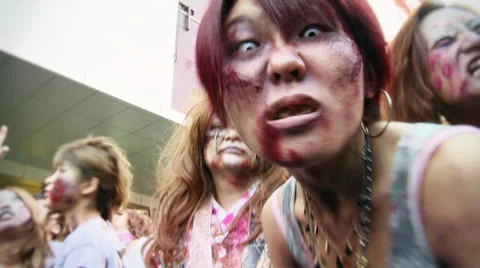 Zombie attack Video stock 32279351