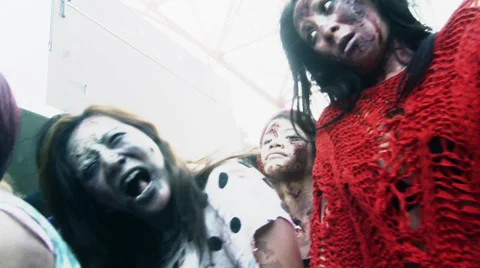 Zombie attack Stock Footage 32279365