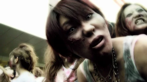 Zombie attack Stock Footage 32279377