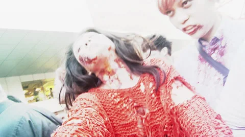 Zombie attack Stock Footage 32280160