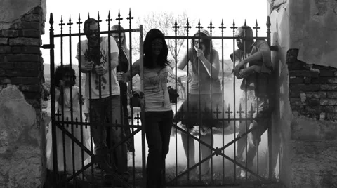 Zombie Attack Stock Footage 49425205