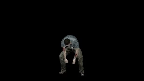 The zombie attack. Stock Footage 263549228
