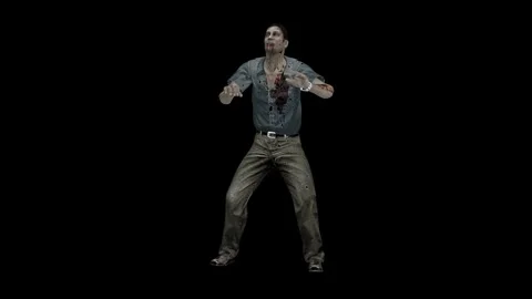 The zombie attack. Stock Footage 263549275