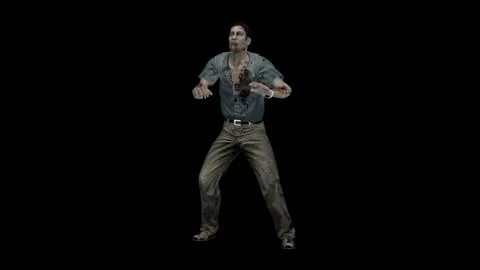 The zombie attack. Stock Footage 263549286