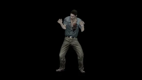 The zombie attack. Stock Footage 263549309