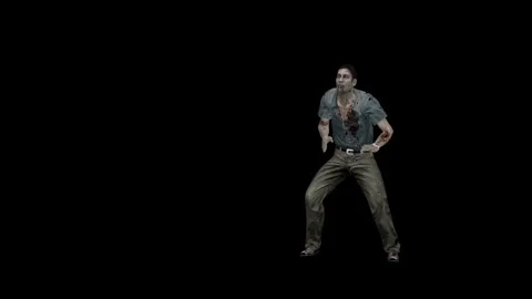 The zombie attack. Stock Footage 263549476