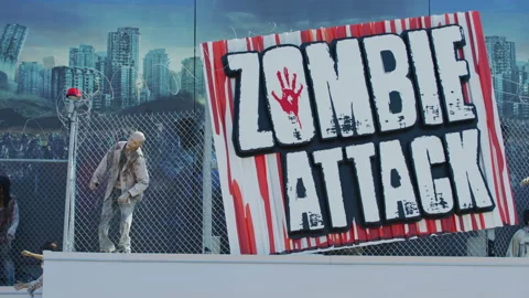 Zombie Attack, Niagara Falls Stock Footage 218228437