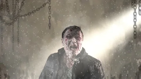 Zombie. The average plan. An abandoned city. Apocalypse. 스톡 동영상 231592225