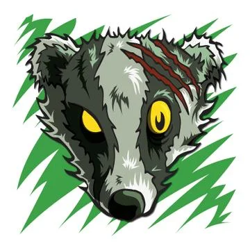 Zombie Badger 库存插图