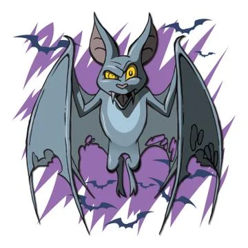 Zombie Bat Stock Illustration