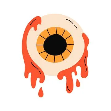 Zombie bloody eye. Stock Illustration