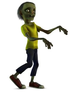 Zombie boy Stock-Illustration