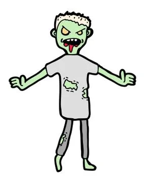 Zombie cartoon Stock Illustration
