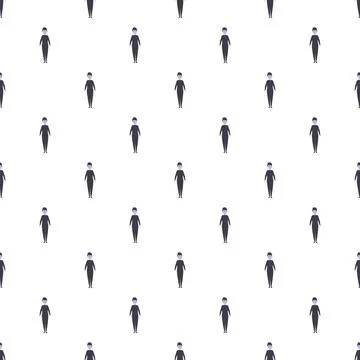 Zombie characters creating a seamless horror background Illustrazione stock