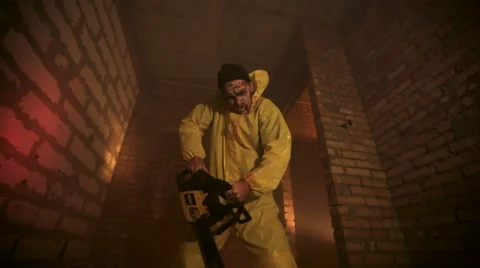 Zombie cut up the victim Video stock 68694550