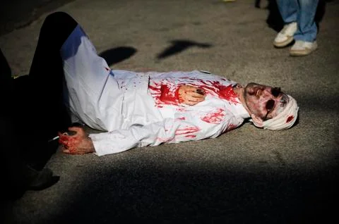 Zombie day of walking dead Fotos Stock