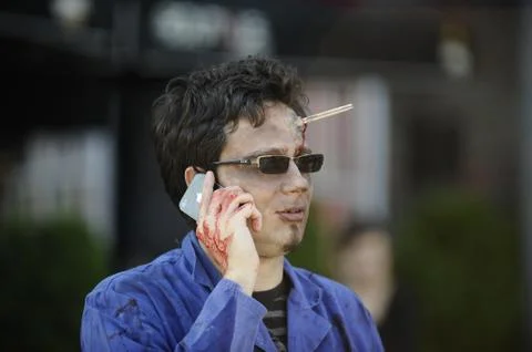 Zombie day of walking dead Stock Photos