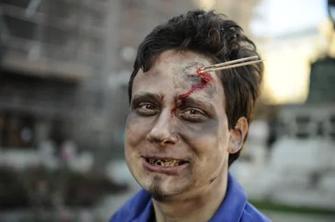 Zombie day of walking dead Stock Photos