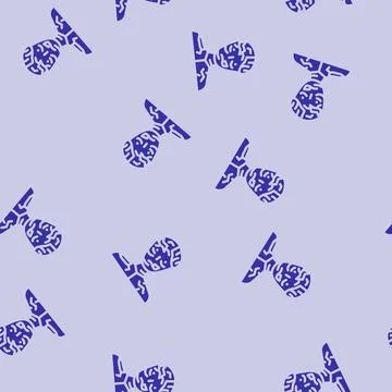 Zombie dead glyph vector seamless pattern Stock Illustration