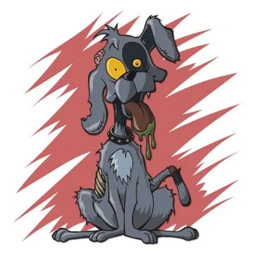 Zombie Dog Illustrazione stock