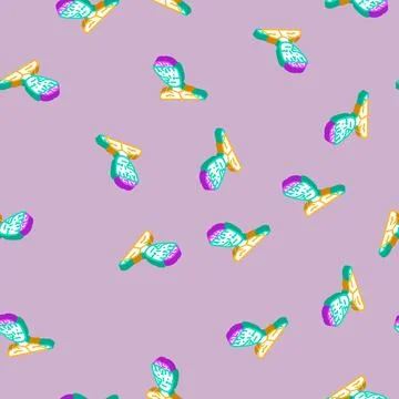 Zombie evil isometric icon seamless pattern Illustrazione stock