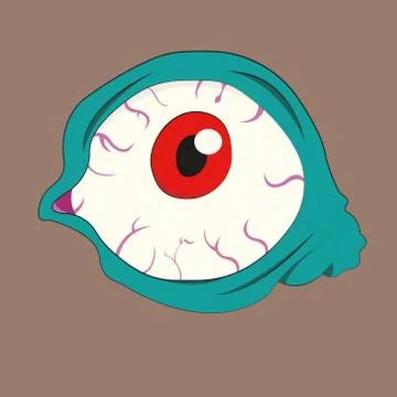 Zombie Eye Stock Illustration