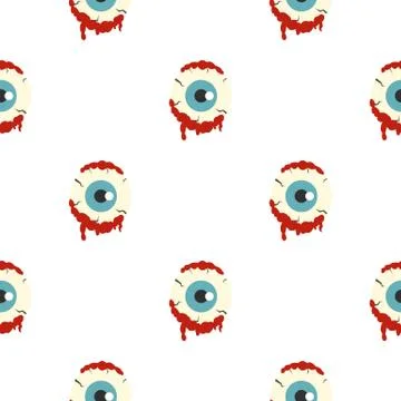 Zombie eyeball pattern seamless Stock Illustration