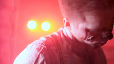 Zombie goes to the camera Video stock 68695075