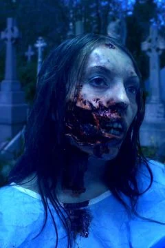Zombie in a Graveyard Stock Photos