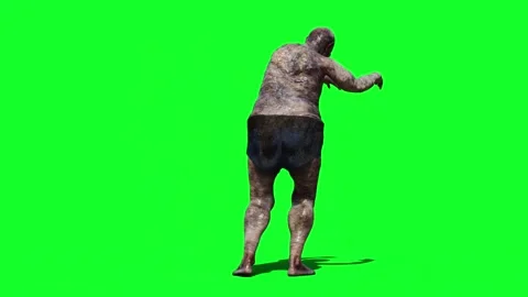 Zombie green screen realistic 4k animation. Stock Footage 313506109