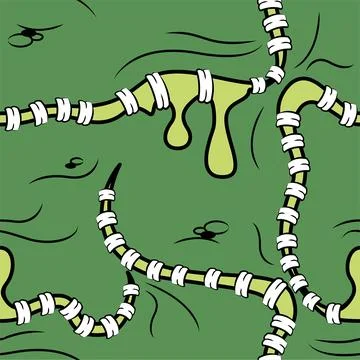 Zombie green skin seamless pattern Stock Illustration