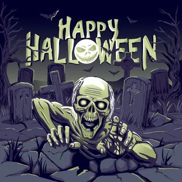Zombie HALLOWEEN Stock Illustration