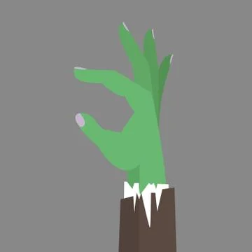 Zombie Hand business flat vector Stock Illustration