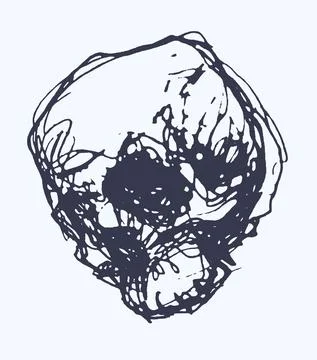 Zombie. Hand drawn vector illustration. Stock Illustration