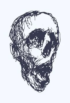 Zombie. Hand drawn vector illustration. Stock Illustration
