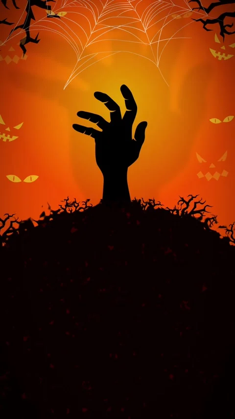 Zombie Hand Emerging from Grave. Stock-Footage 317698668