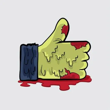 Zombie like hand Stock Illustration