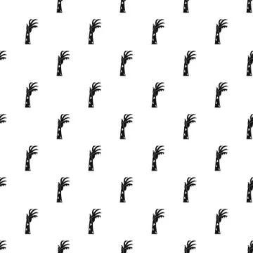 Zombie hand pattern Illustrazione stock