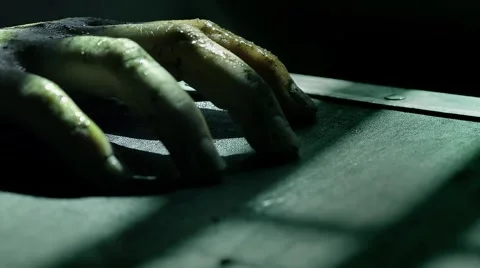 Zombie Hand tapping Stock Footage 1805949
