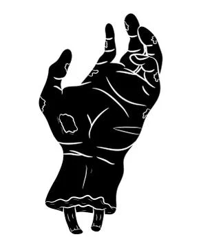Zombie hand vector symbol icon design. Beautiful illustration isolated on whi Stock Illustration