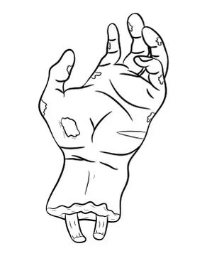 Zombie hand vector symbol icon design. Beautiful illustration isolated on whi Stock Illustration