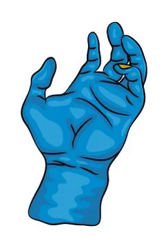 Zombie hand vector symbol icon design. Beautiful illustration isolated on whi Stock Illustration